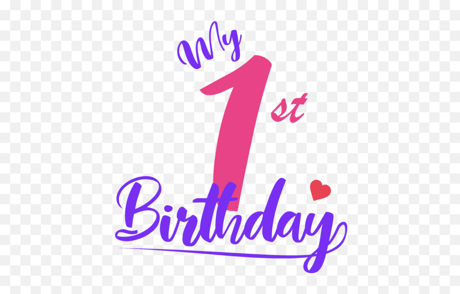 My First Birthday - Girlu0027s Birthday Personalized Tshirt With Your My First Birthday Transparent Emoji,Birthday Png