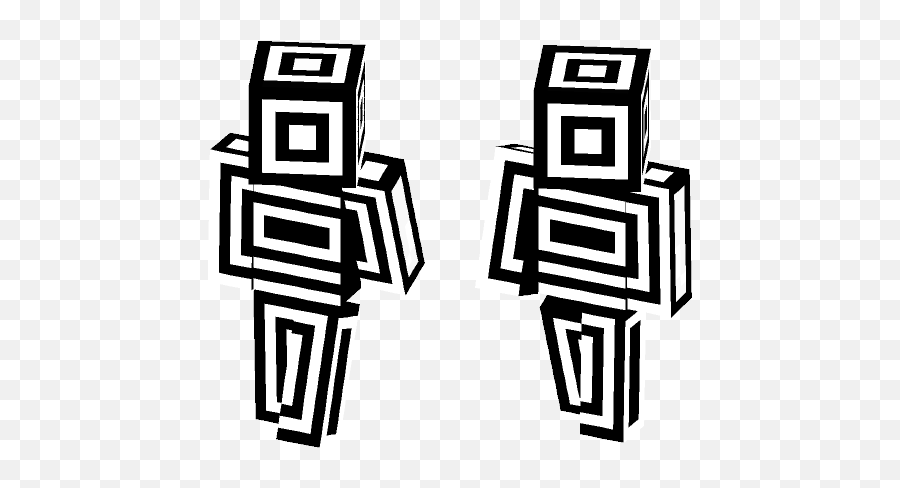 Download Black And White Lines Minecraft Skin For Free - Minecraft Lines Skin Emoji,White Lines Png