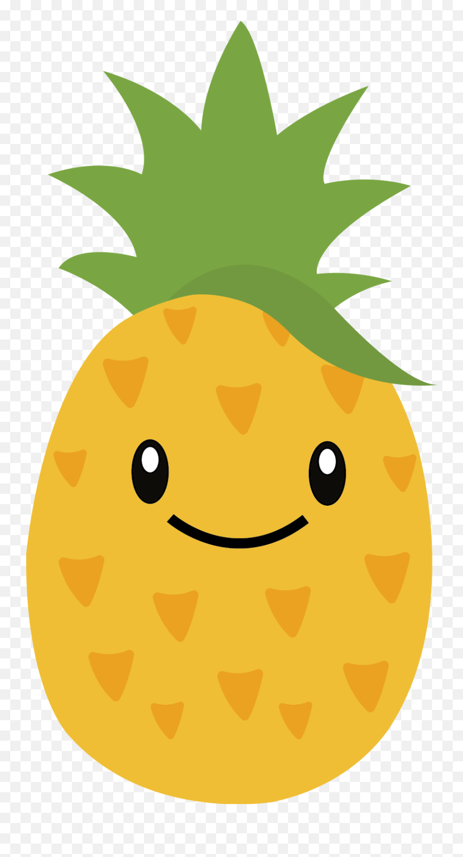 Pineapple Png With Face Transparent Png - Pineapple With Face Png Emoji,Pineapple Png