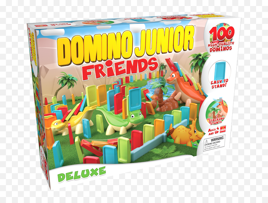 Domino Junior Friends Deluxe U2014 Goliath Games Goliath Games - Goliath Domino Junior Emoji,Dominoes Logo