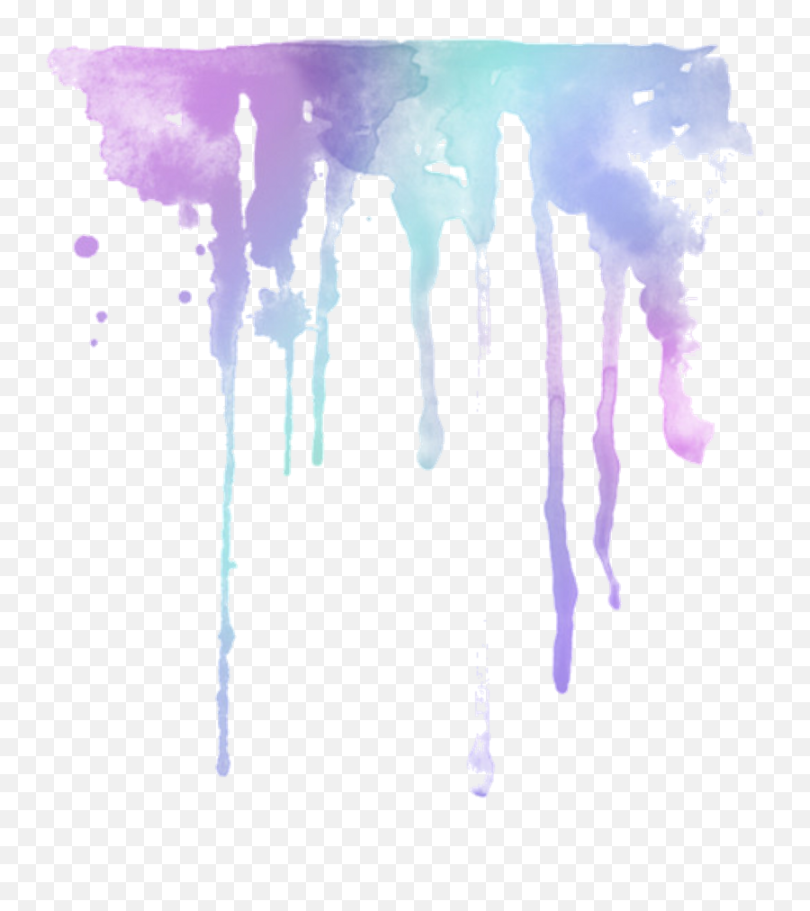 Download Watercolour Watercolor Splash Brush - Pastel Paint Drip Png Emoji,Drip Png