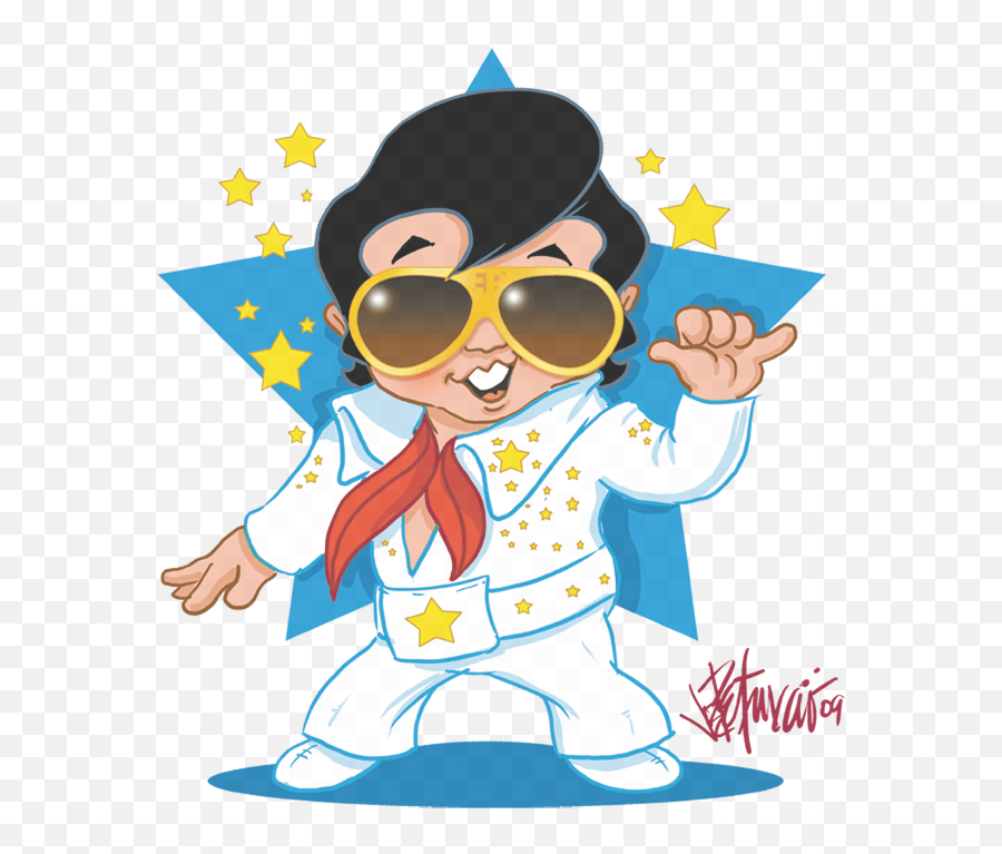 Elvis Presley Jumpsuit Baby Bodysuit - Elevis Presley Cartoon Emoji,Elvis Presley Clipart