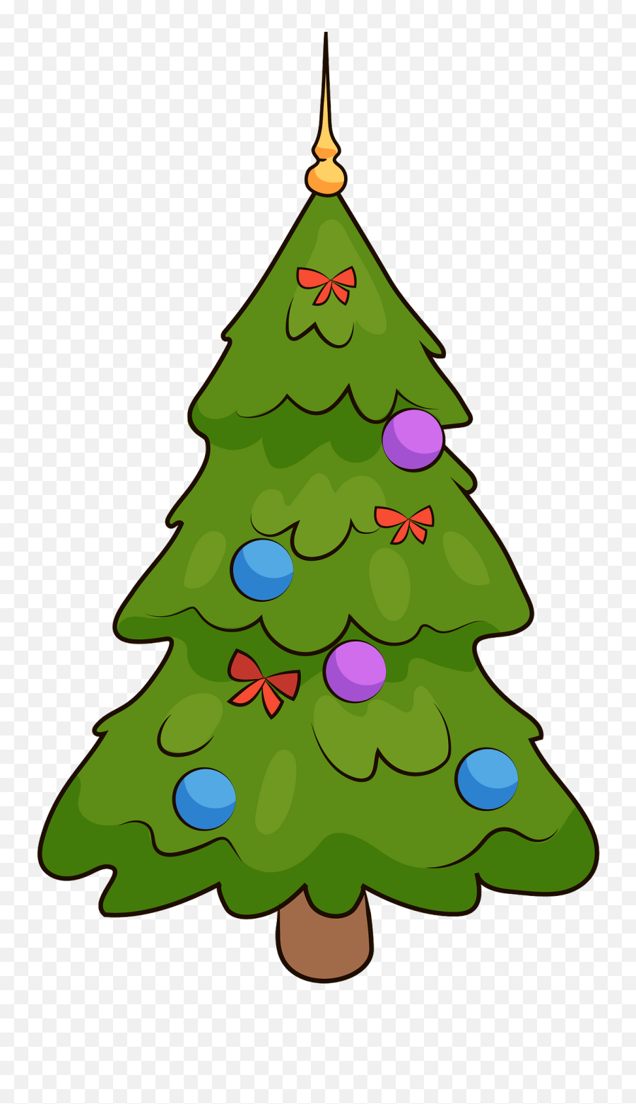 Christmas Tree Clipart - Green Printable Christmas Tree Emoji,Christmas Tree Clipart Png