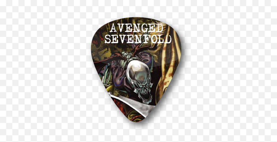 City Of Evil Standard Guitar Pick - Supervillain Emoji,Avenged Sevenfold Logo