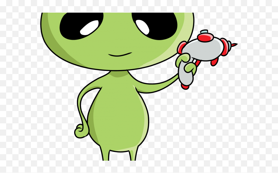 Stock Aliens Clipart Friendly - Cartoon Alien In Space Emoji,Alien Face Png