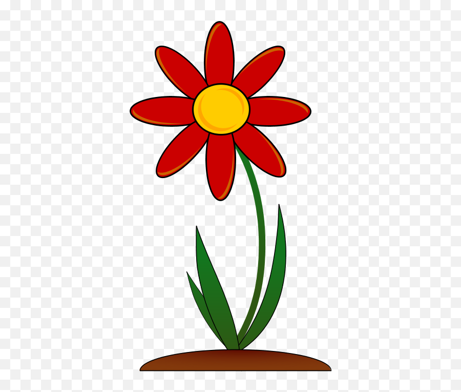 Flowers Vector Png - Red Flower Clipart Emoji,Spring Flowers Clipart