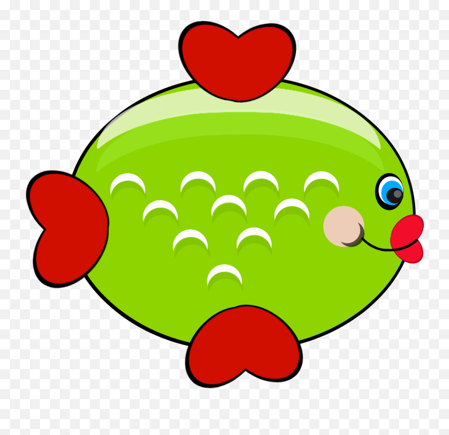 Green Shiny Fish With Red Fins - Cute Moms Craft Club Emoji,Redfish Clipart