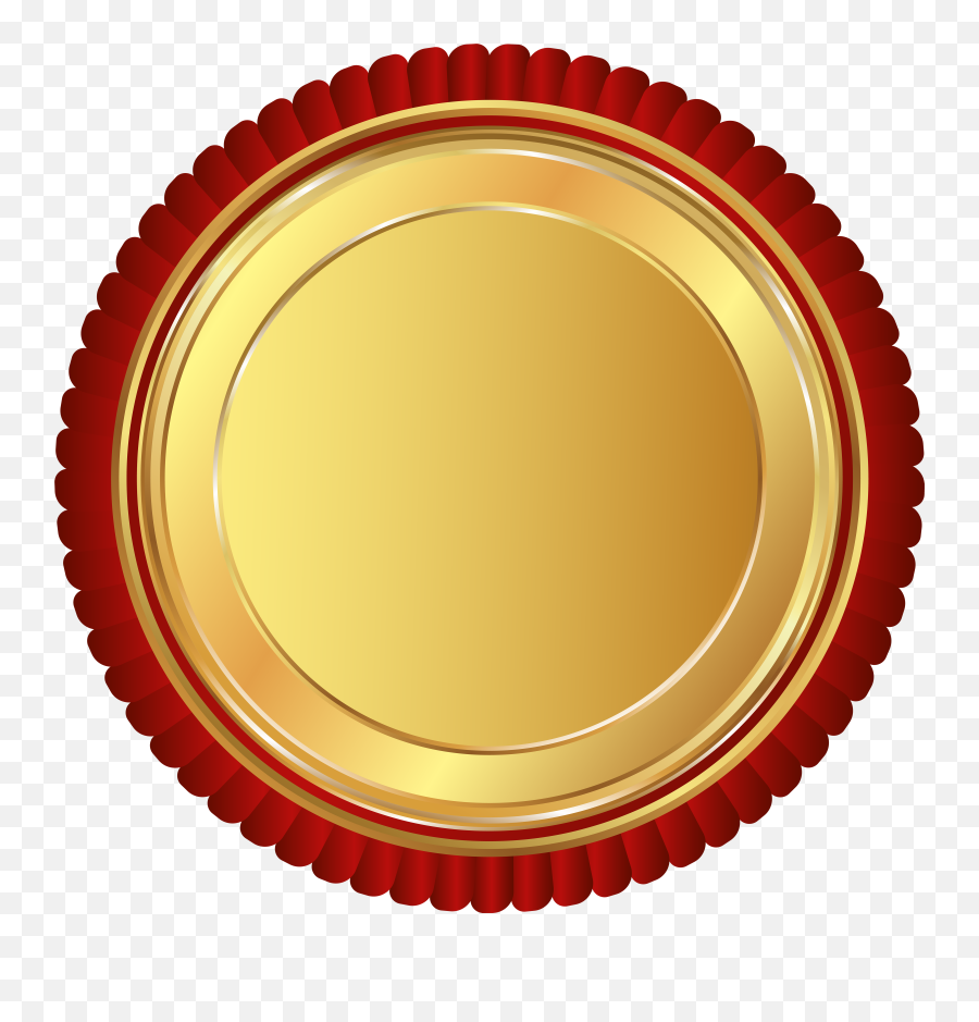 Library Of Red Seal Graphic Freeuse Library Png Files - Round Golden Shield Png Emoji,Red Circle Png