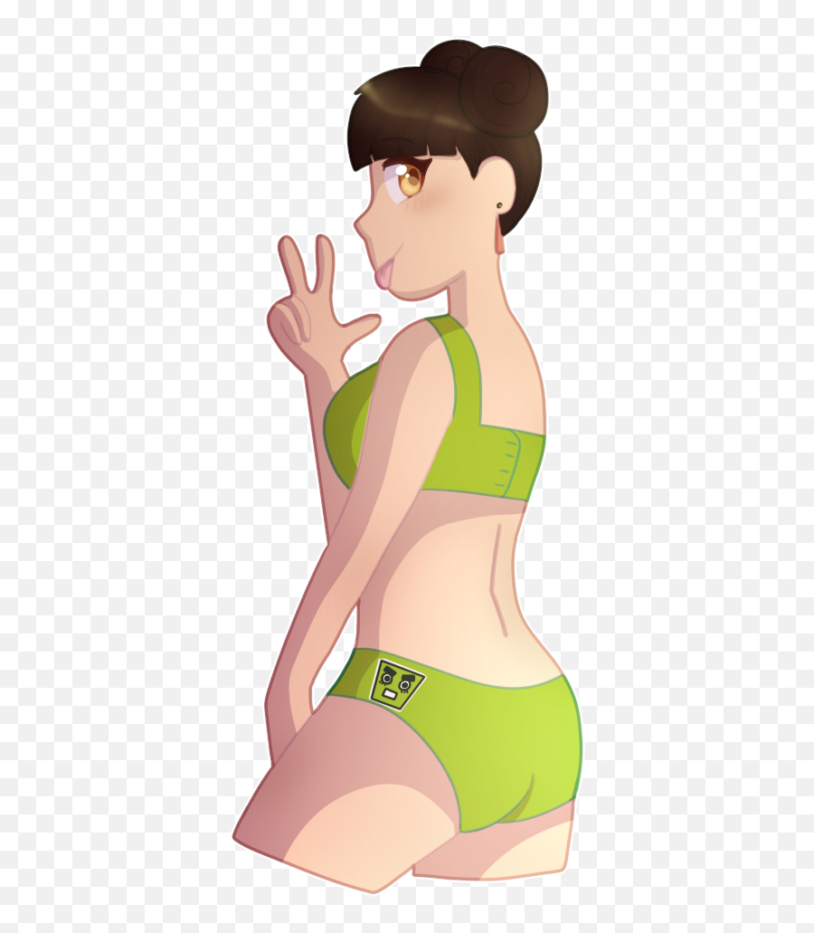 Download Clipart Black And White Tenten And Her Special - For Women Emoji,Underwear Clipart
