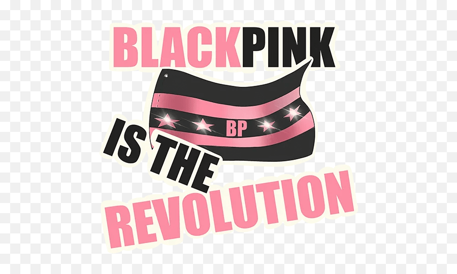 Blackpink Is The Revolution Logo - Blackpink Is The Revolution Png Sticker Emoji,Blackpink Logo