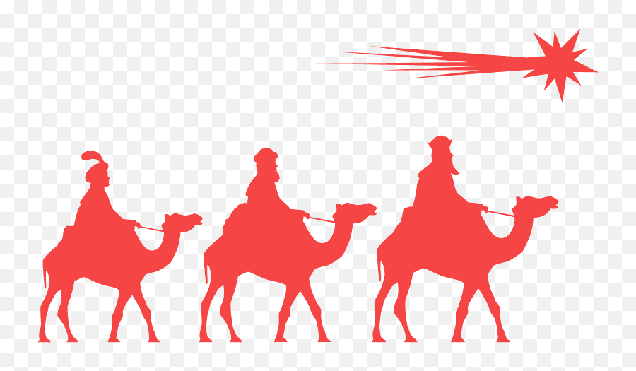 Transparent Three Wise Men Clipart - Full Size Clipart Wise Men Silhouette Emoji,Epiphany Clipart