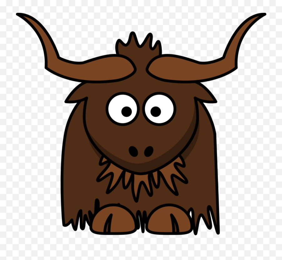 Head Ox Wildlife Png Clipart - Cartoon Yak Clipart Emoji,Ox Clipart