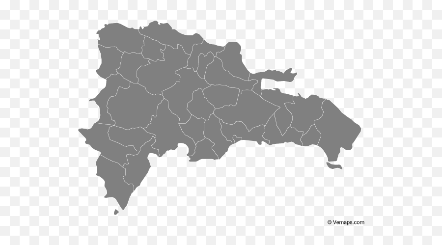 Vector Maps Of Dominican Republic - Dominican Republic Map Black Emoji,Dominican Flag Png