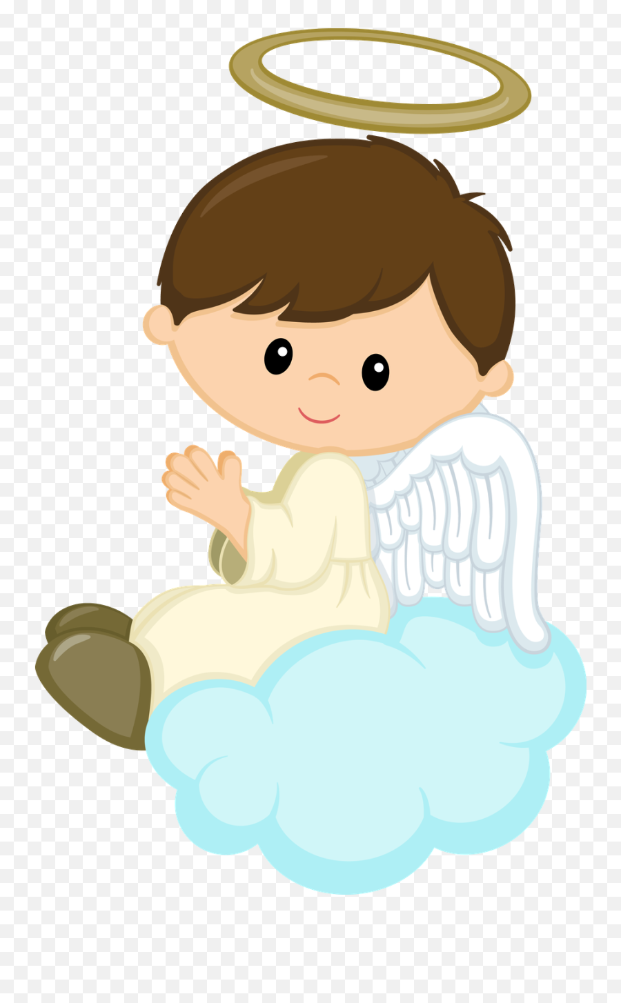 Baby Boy Angel Clipart - Baptism Angel Png Transparent Angel Boy Clipart Emoji,Angel Png