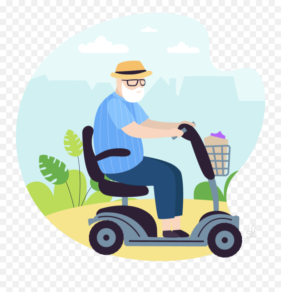 Senior Scooters For The Elderly Power Wheelchairs Emoji,Crutch Clipart