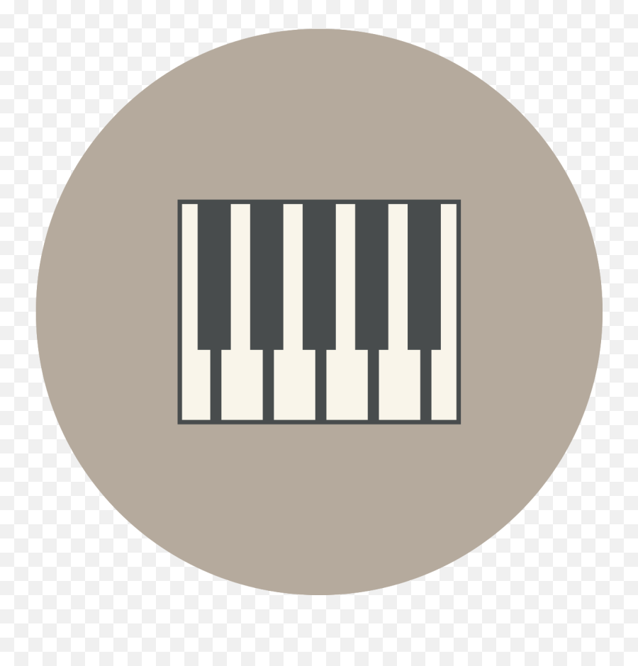 Music Circle Icon Piano 1192224 Png - Piano Icon Transparent Emoji,Piano Png