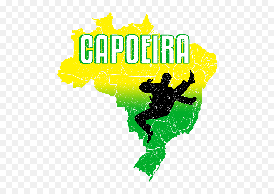 Capoeira Brazil Map Dance Fight Acrobatic Gift Kids T - Shirt Emoji,Brazil Map Png