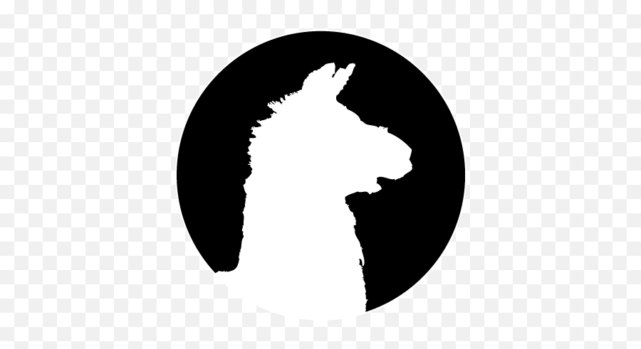 Llama Logo Silhouette - Silhouette Png Download 557498 Silhouette Llama Head Transparent Emoji,Llama Clipart Black And White