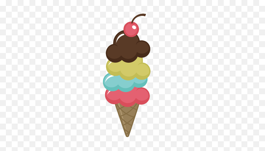 Yummy Ice Cream Cone Cricut Crafts Clip Art Freebies - Yummy Ice Cream Cone Clipart Emoji,Ice Cream Sundae Clipart