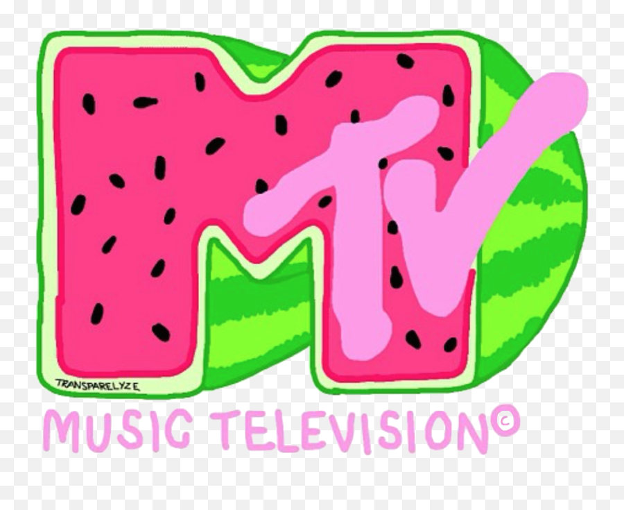 Transparelyze Photo Tumblr Transparents Mtv Logo Mtv - Mtv Watermelon Emoji,Mtv Logo