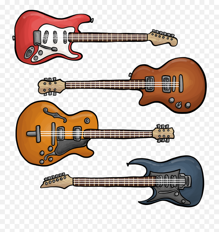 Download Electric Ukulele Guitar Bass Rock Hand - Painted Emoji,Bass Clipart
