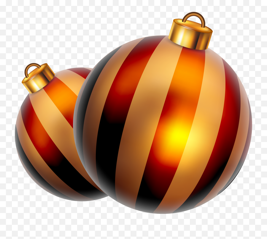 Striped Christmas Balls Png Clipart Image - Adornos De Christmas Ornament Emoji,Navidad Png