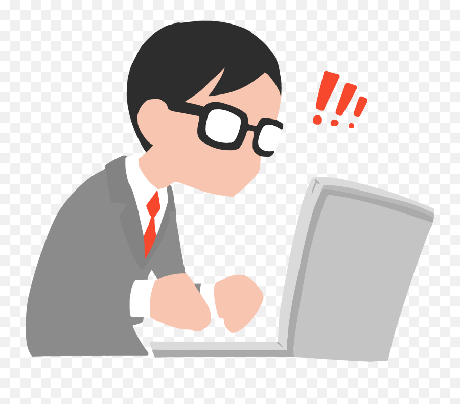 Laptop Man Exclaims Tim - Taking Notes Png Transparent Emoji,Transparent Person