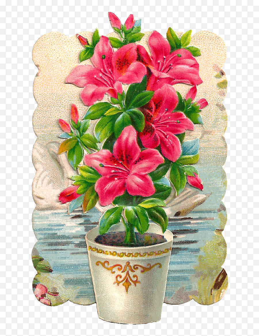 Flower Pots Clip Art - Google Search Flower Clipart Macetas Animadas Vintage Emoji,Hibiscus Flower Clipart