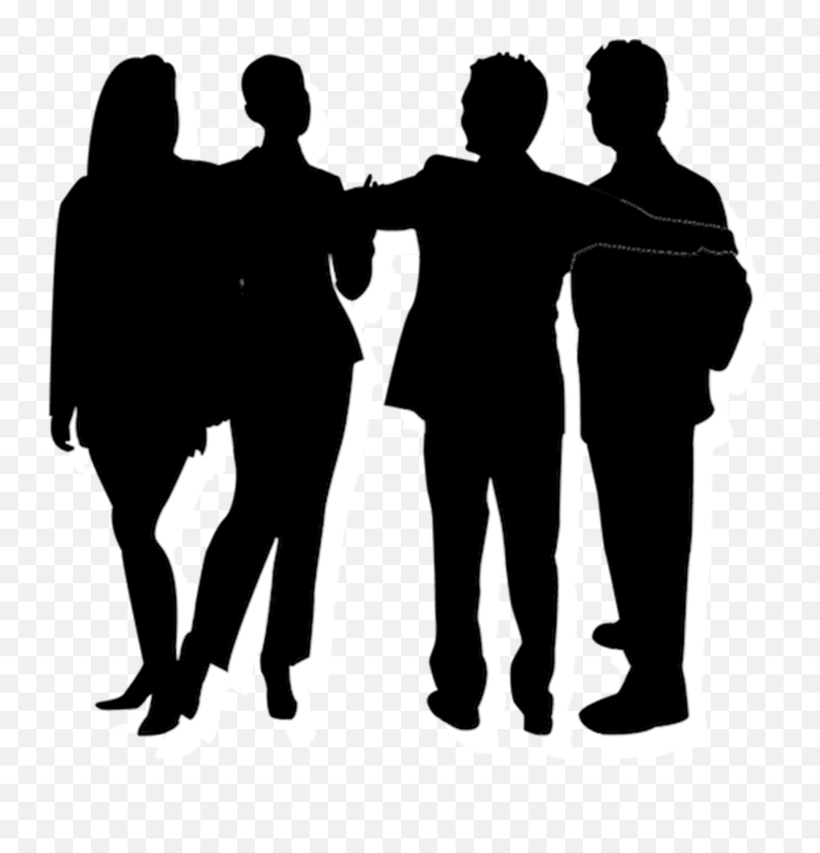 Group Silhouette Png - Group People Silhouette Png Emoji,Silhouette Png