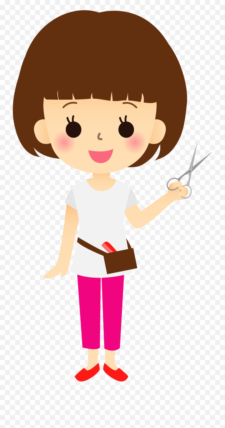 Beautician Hairdresser Woman Clipart Free Download - Beautician Clipart Emoji,Hairdresser Clipart
