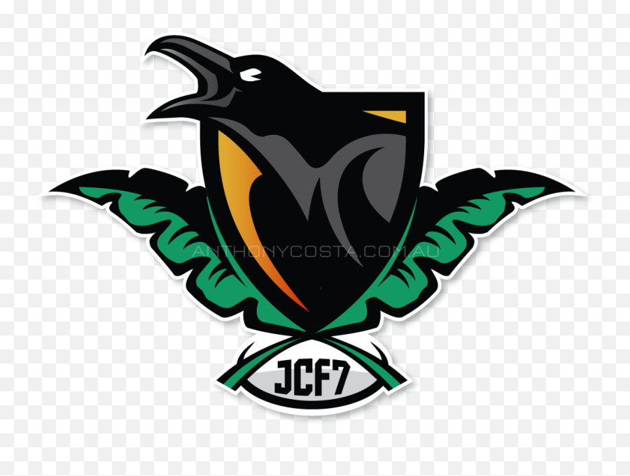 Jungle Crows Rugby Football Jersey Logo By Anthony Costa Emoji,Sports Team Logo Design