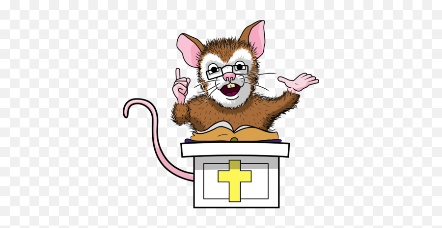 Mouse Preacher - Preacher Mouse Emoji,Preacher Clipart