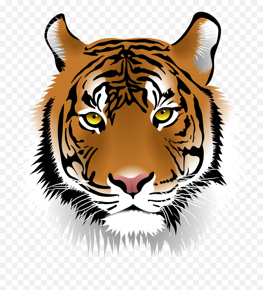 Bengal Tiger Png Pic - Transparent Tiger Head Clipart Emoji,Tiger Png