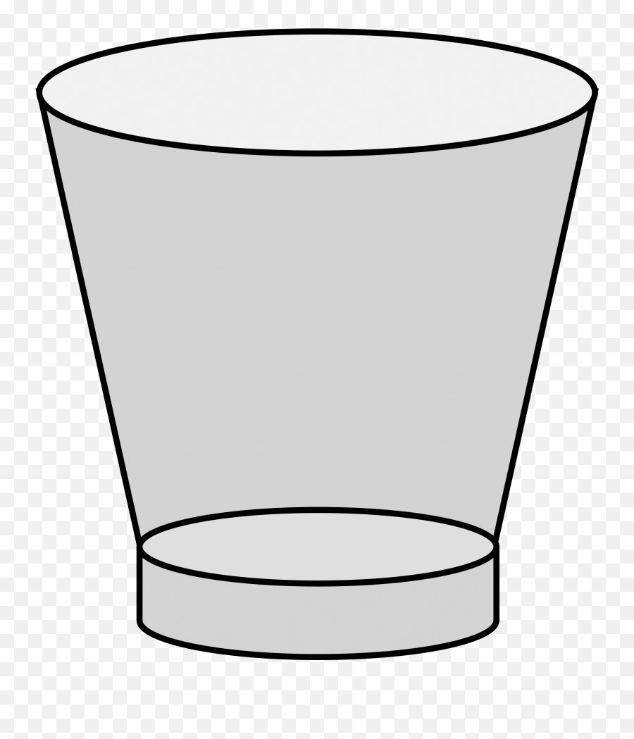 Empty Cup Clip Art Black And White - Empty Emoji,Cup Clipart