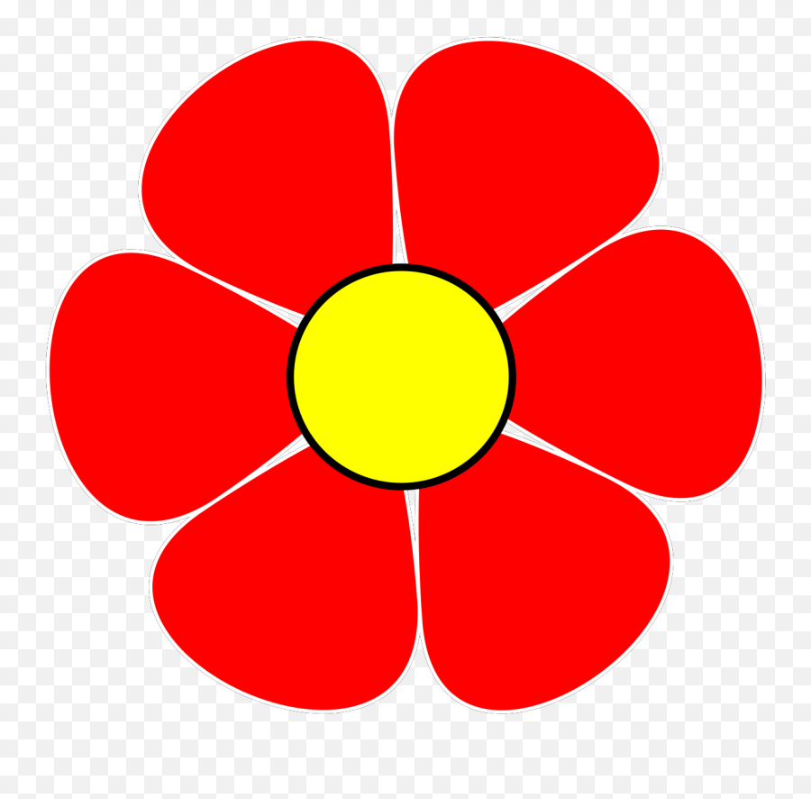 Clipart Spring Flower Clipart Spring - Clipart Red Flower Png Emoji,Spring Flowers Clipart