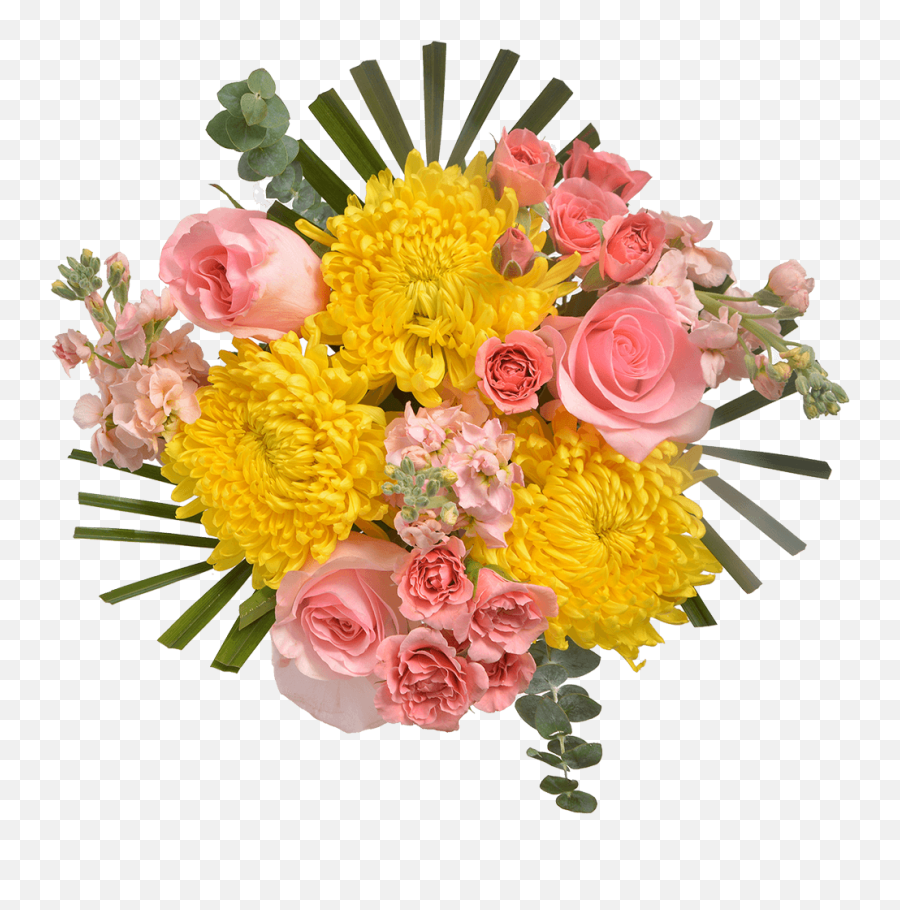 Full Blossomed Easter Arrangement Globalrose Emoji,Green And Yellow Flower Logo