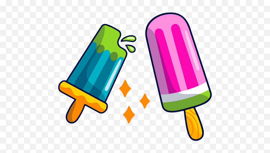Popsicle Stickers - Free Food And Restaurant Stickers Emoji,Popsicle Png