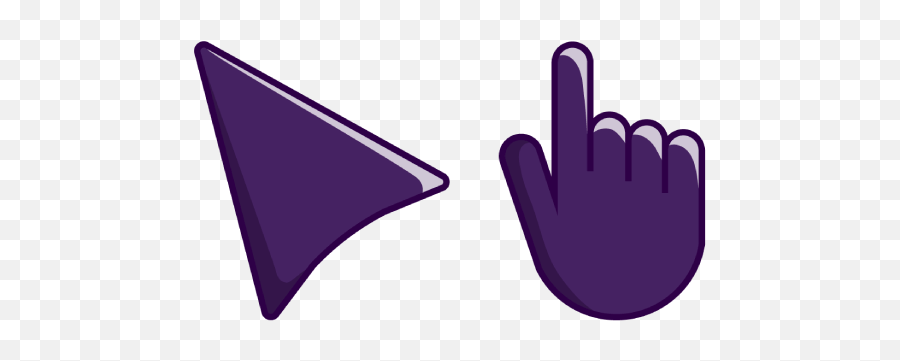 Dark Purple Cursor U2013 Custom Cursor - Mouse Cursor Png Purple Emoji,Mouse Cursor Png