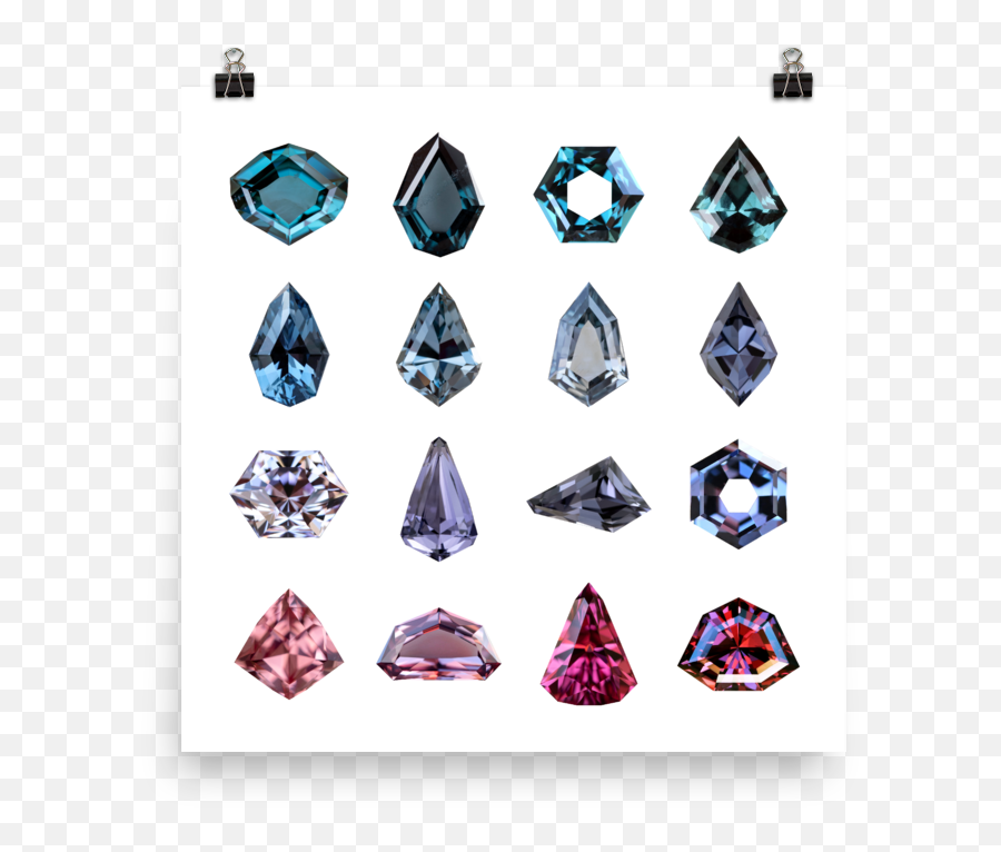 Spinel Flavors Print U2014 Trebliganna Annagilbert Emoji,Fancy Shape Png