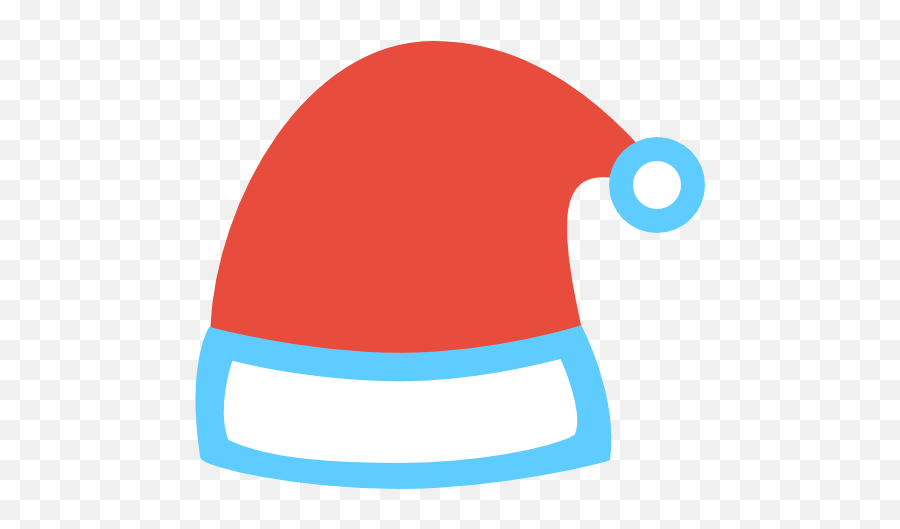Cartoon Christmas Hat Png Images Free - Christmas Hat Flat Png Emoji,Christmas Hat Png