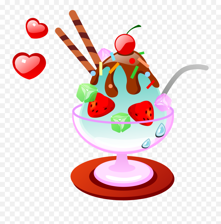 Cupcake U0026 Bolos E Etc Dessert Drinks Ice Cream Goodies - Coupe Glace Clipart Emoji,Ice Cream Sundae Clipart