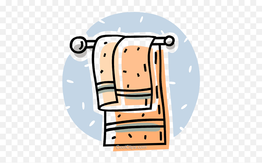 Bathroom Towel Hanging - Hang Towel Kids Clipart Emoji,Towel Clipart