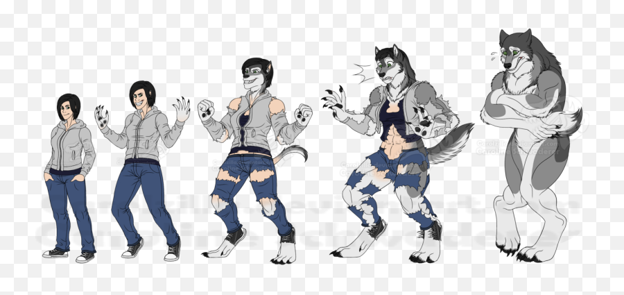 Transformation Drawing Werewolf Emoji,Werewolf Clipart