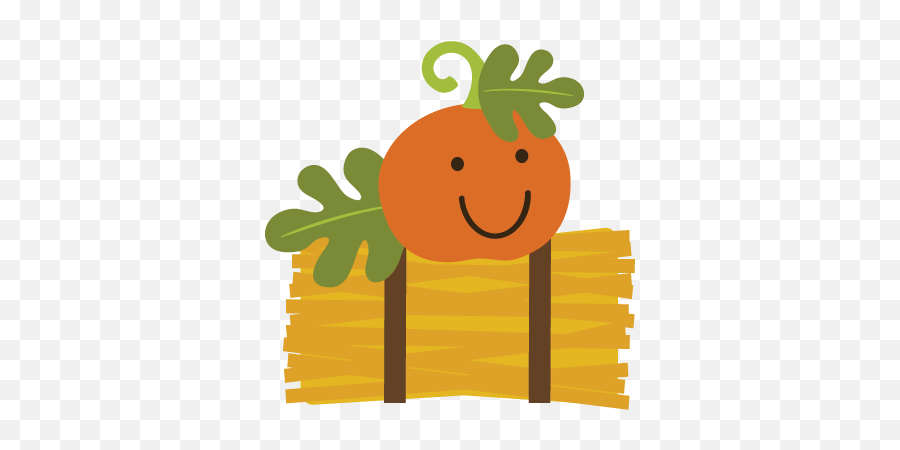 Cute Hay Clipart - Hay Bale And Pumpkin Clip Art Emoji,Hay Clipart