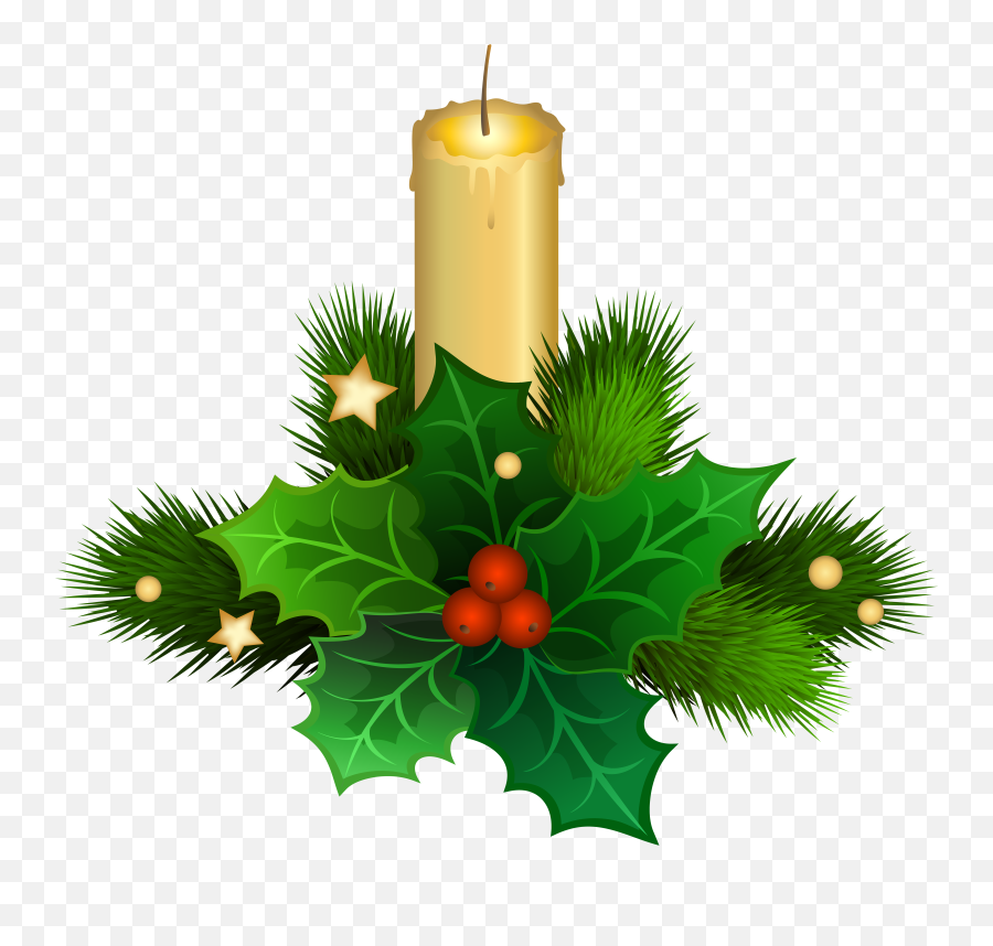The Christmas Candle Png U0026 Free The Christmas Candlepng - Clip Art Christmas Candle Emoji,Candles Clipart