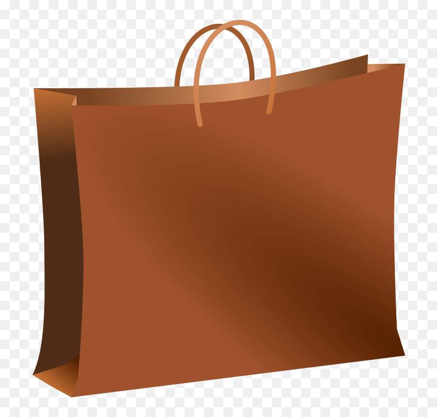 Brown Peach Shopping Bag Png Clipart - Shopping Bag Open Png Emoji,Shopping Bags Clipart