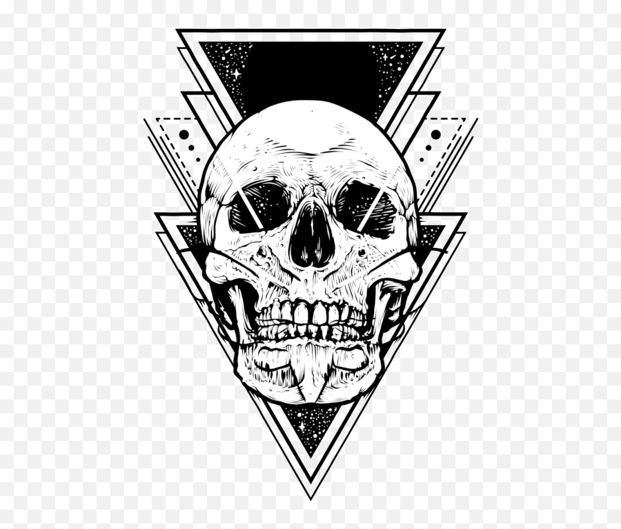 Cool Skull Tattoo Design Png Image Free Download Searchpngcom - Death Head Moth Tattoo Emoji,Designs Png