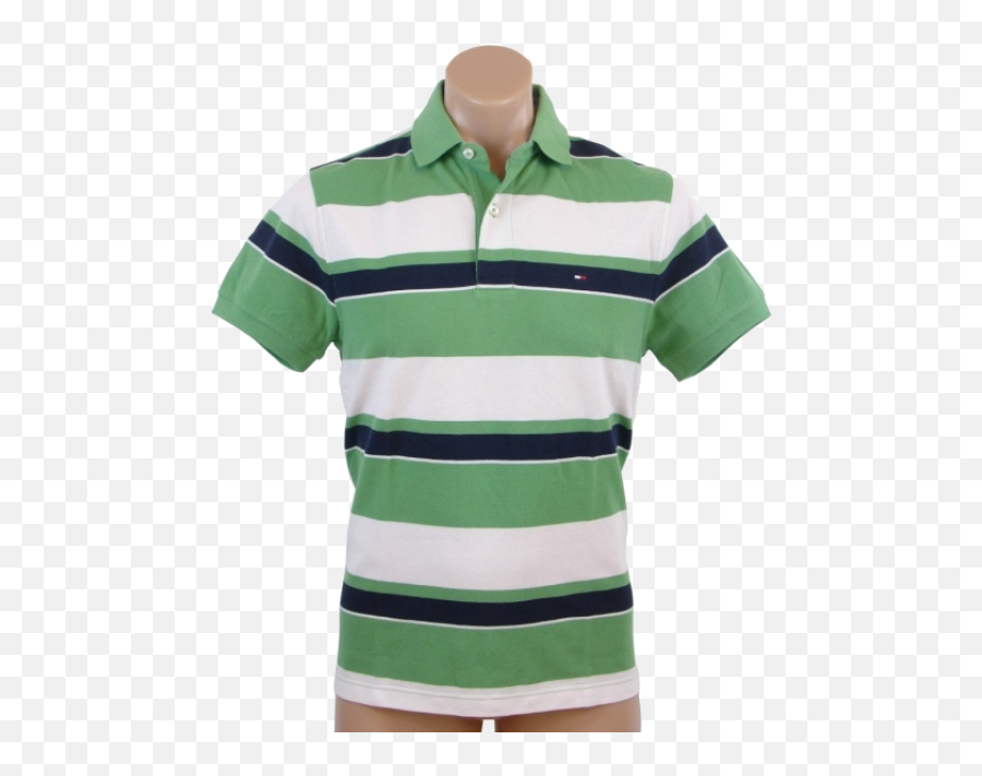 Tommy Hilfiger Green Polo - Short Sleeve Emoji,Polo Shirts With Big Logo