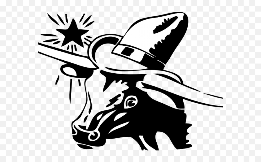 Texas Long Horn Cow Clip Art Png Image - Cow Emoji,Texas Clipart
