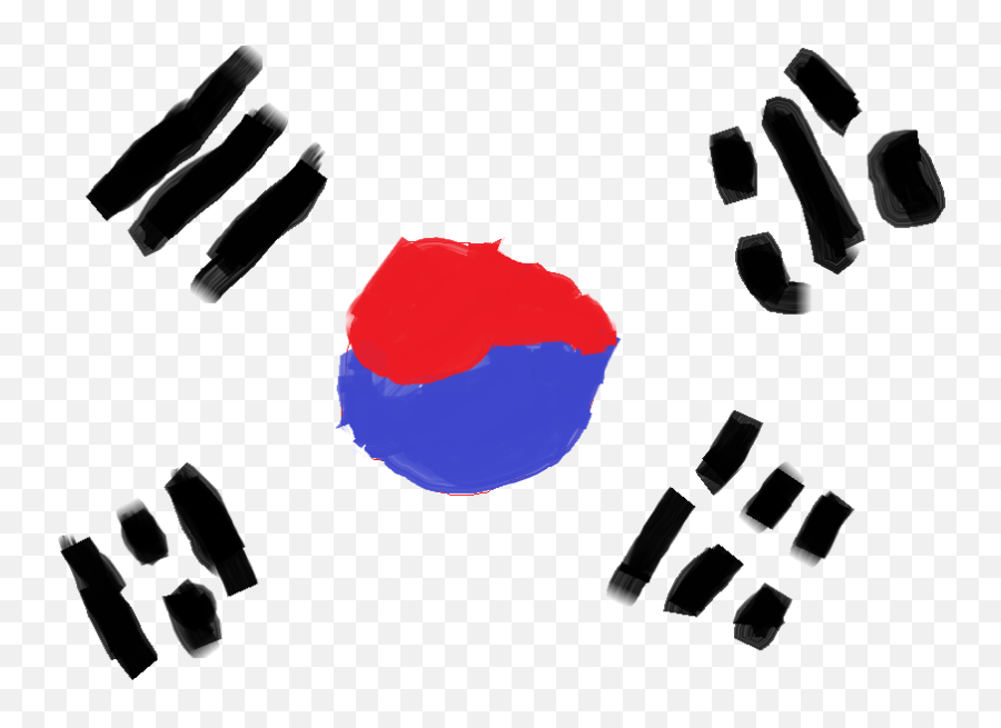 Korea Flag Png Photo - Logo Korean Flag Png Emoji,Korean Flag Png